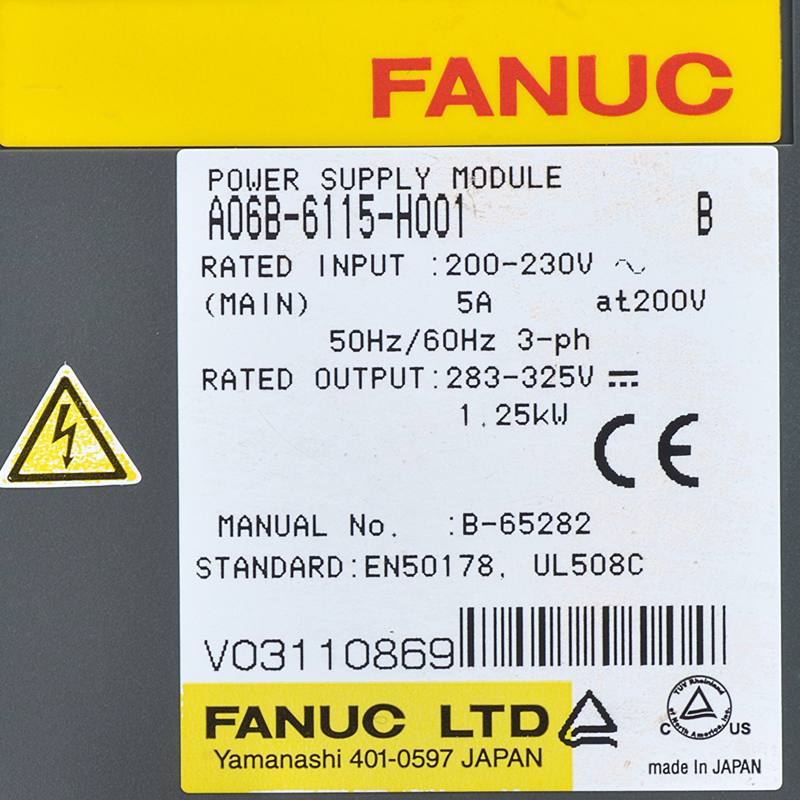 Factory best selling Fanuc Teach Pendant Parts - Fanuc drives A06B-6115-H001 Fanuc power supply module – Weite detail pictures